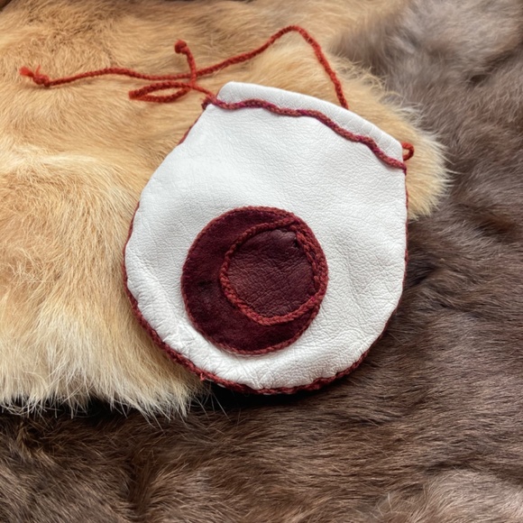 Little bag, Blood moon leather witches pouch handcrafted - Picture 8 of 12